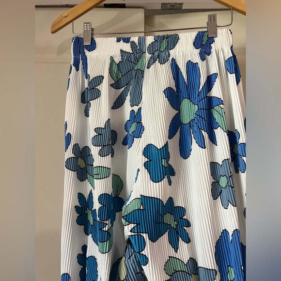 NUFIWI Women Y2K 2 Piece Set Oversized Floral Button Down Shirt High Waist Pants - Picture 8 of 8